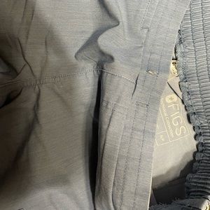 Small petite denim figs, drawstring missing